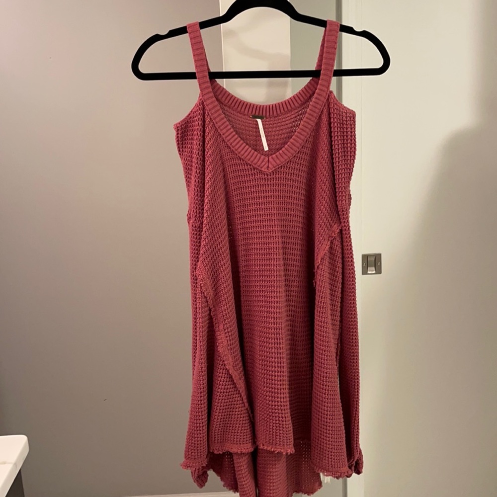 Free People Sweater with peek-a-boo shoulders